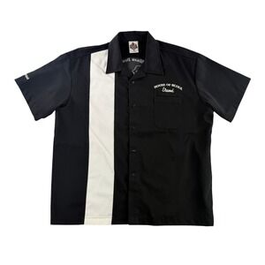 House of Blues Bowling Shirt Mens XL Black Elwood The Blues Brothers Las Vegas